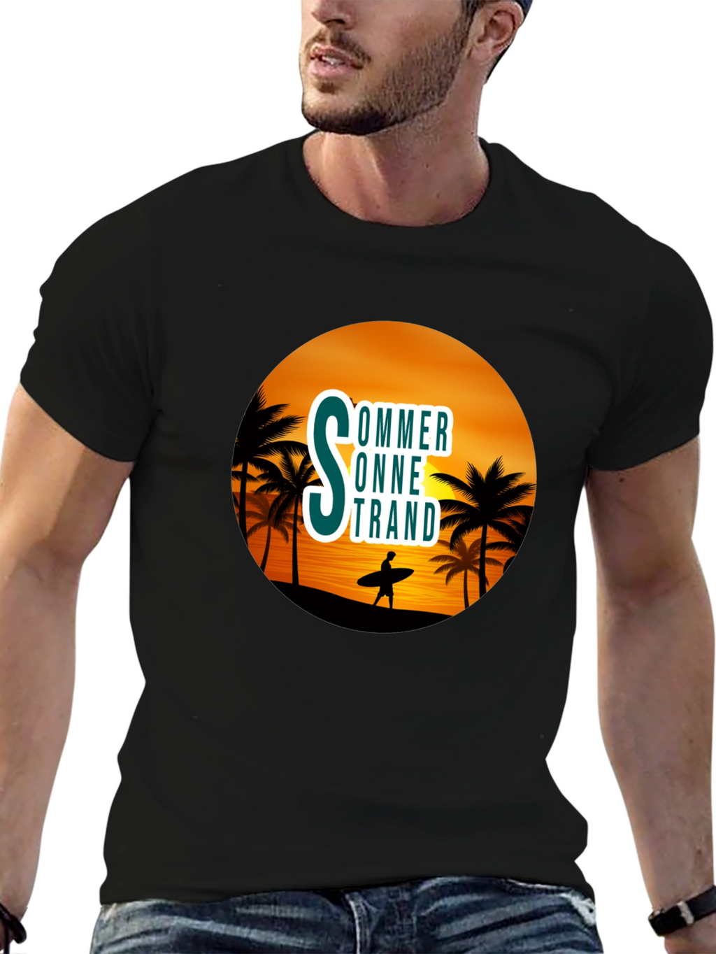 Summer Beach Graphic T-Shirt
