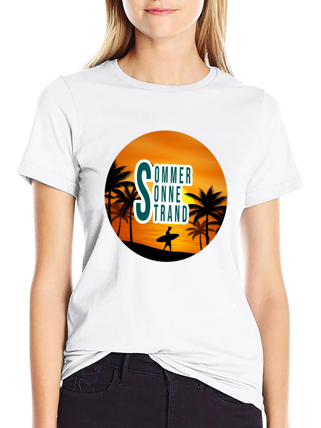 Summer Beach Graphic T-Shirt