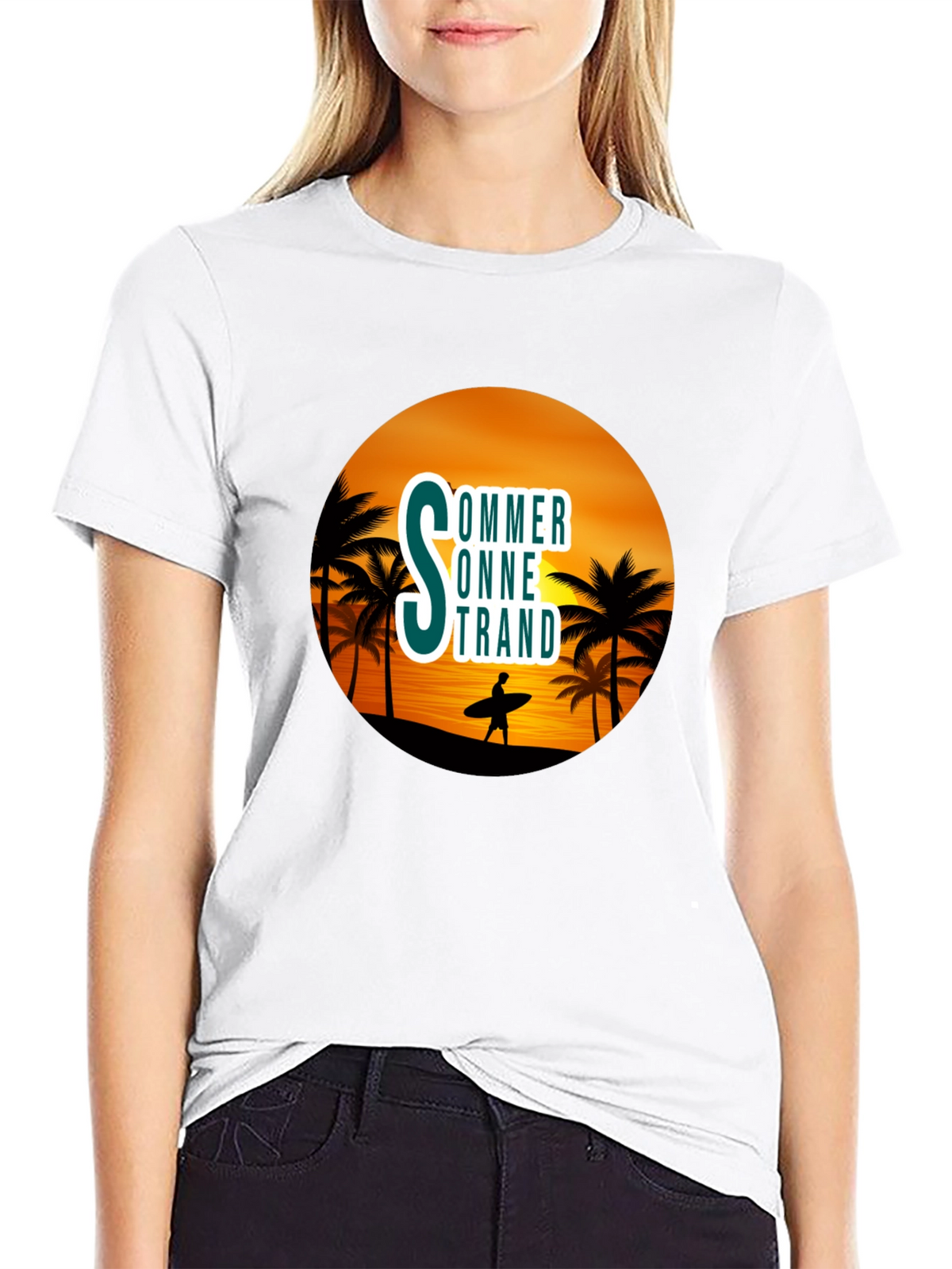 Summer Beach Graphic T-Shirt