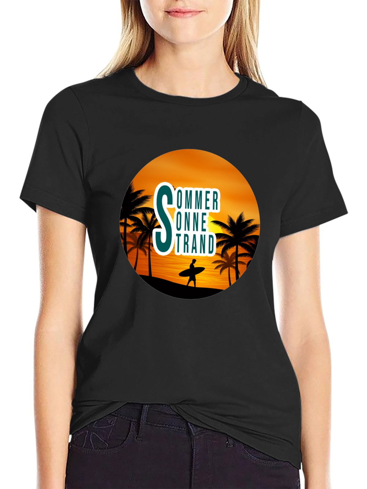 Summer Beach Graphic T-Shirt