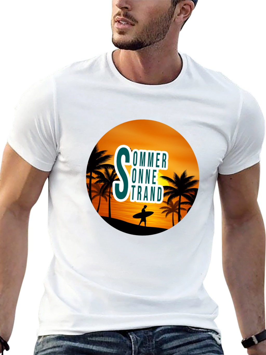 Summer Beach Graphic T-Shirt
