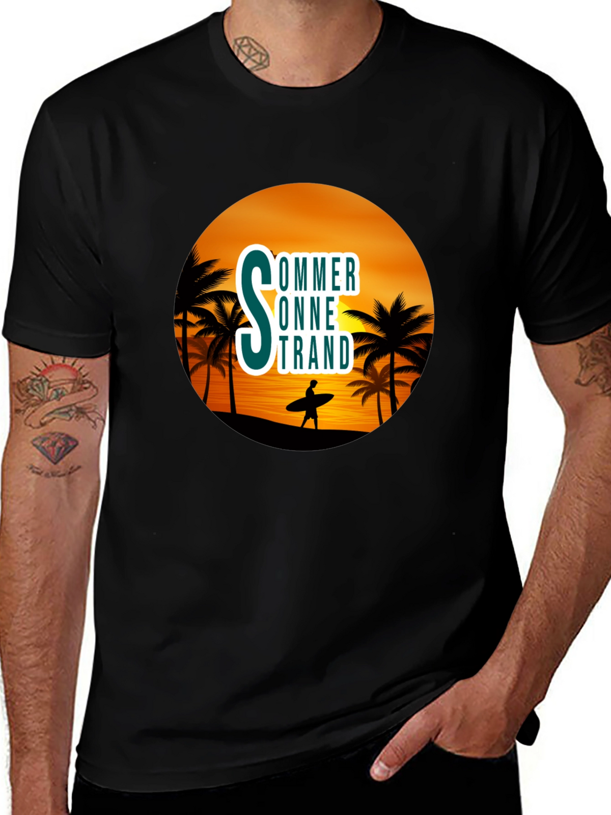 Summer Beach Graphic T-Shirt