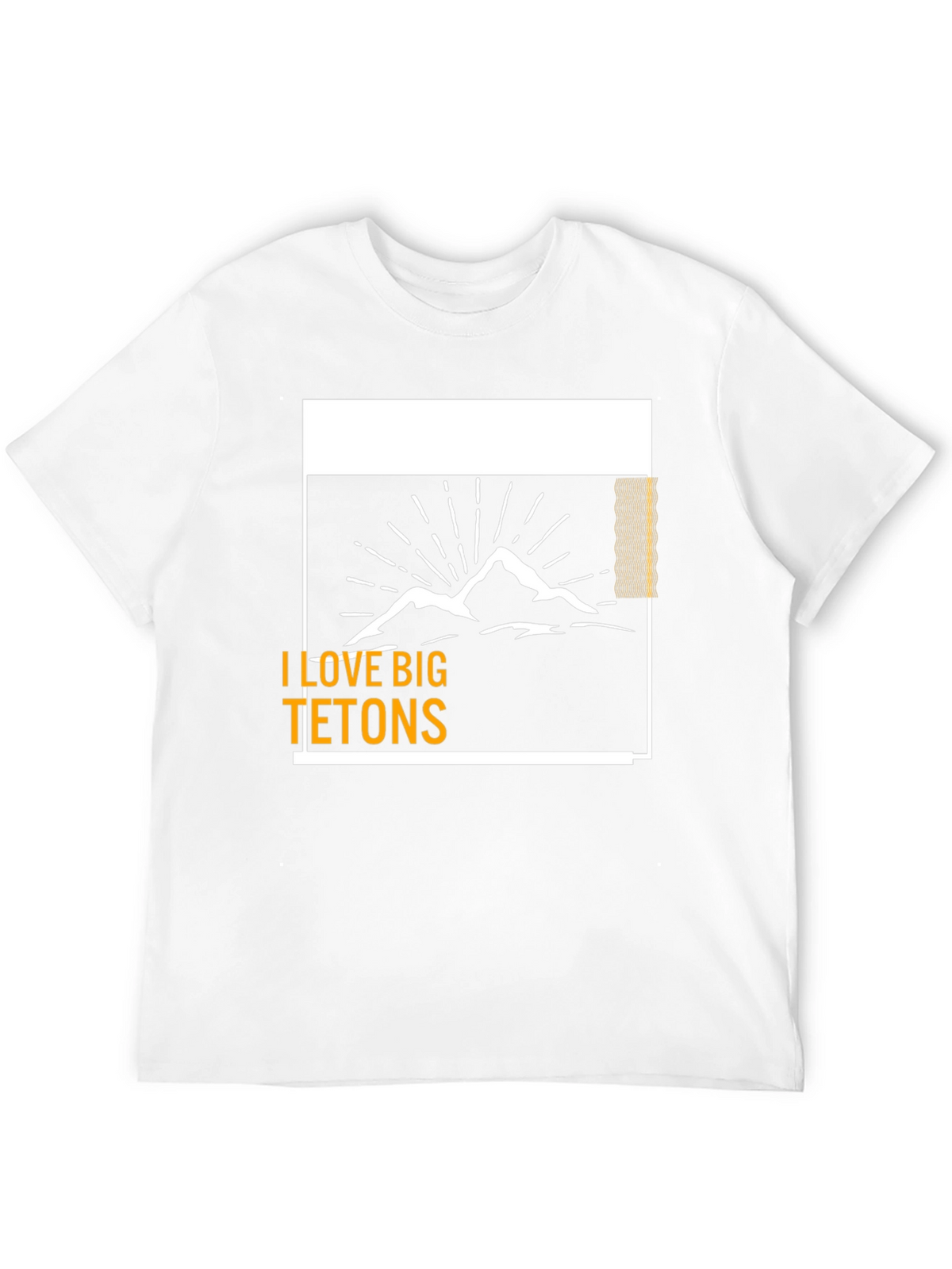 I Love Big Tetons Graphic Tee - Black