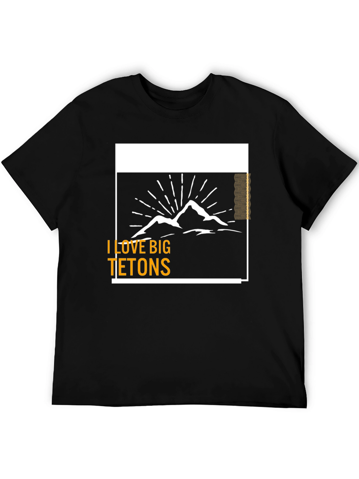 I Love Big Tetons Graphic Tee - Black