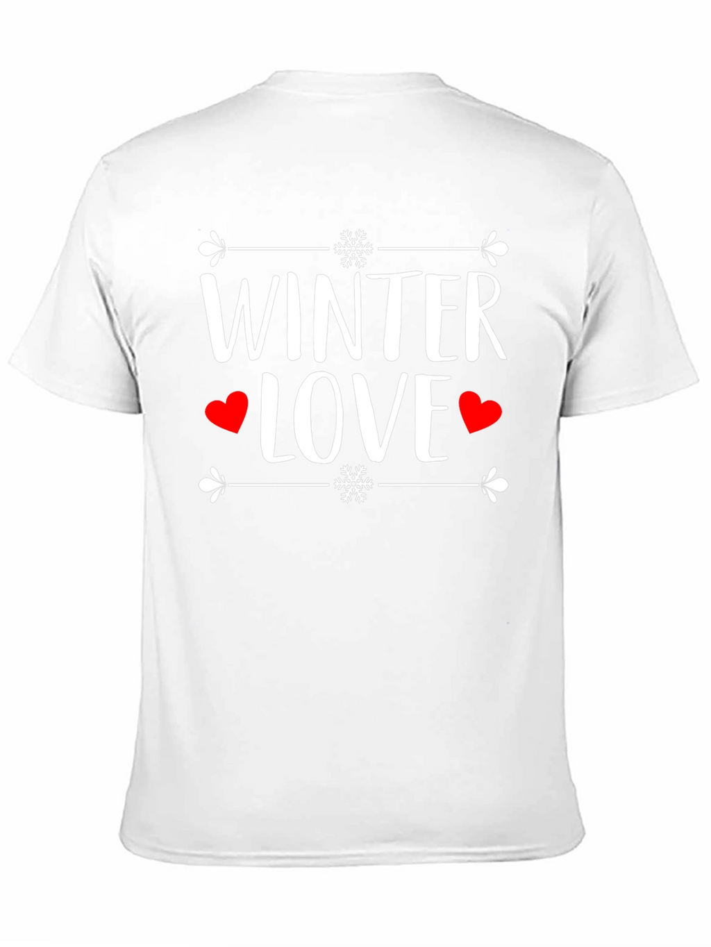 Winter Love Graphic Tee Shirt - Black