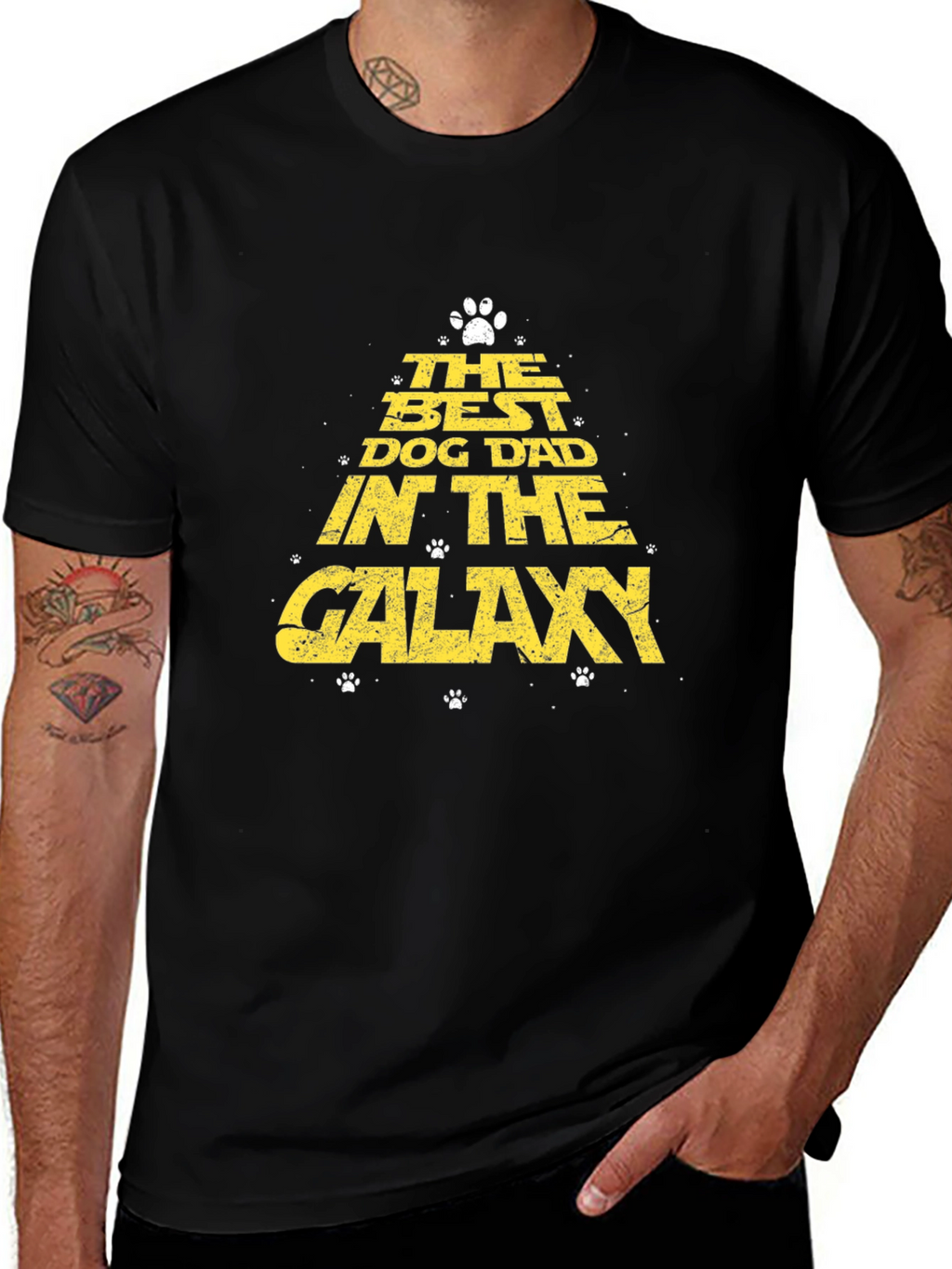 Best Dog Dad in the Galaxy T-Shirt