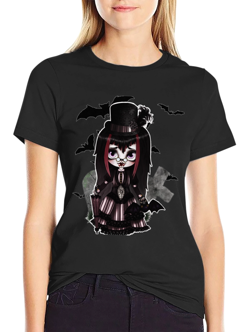 Gothic Doll T-Shirt - Creepy Cute Style