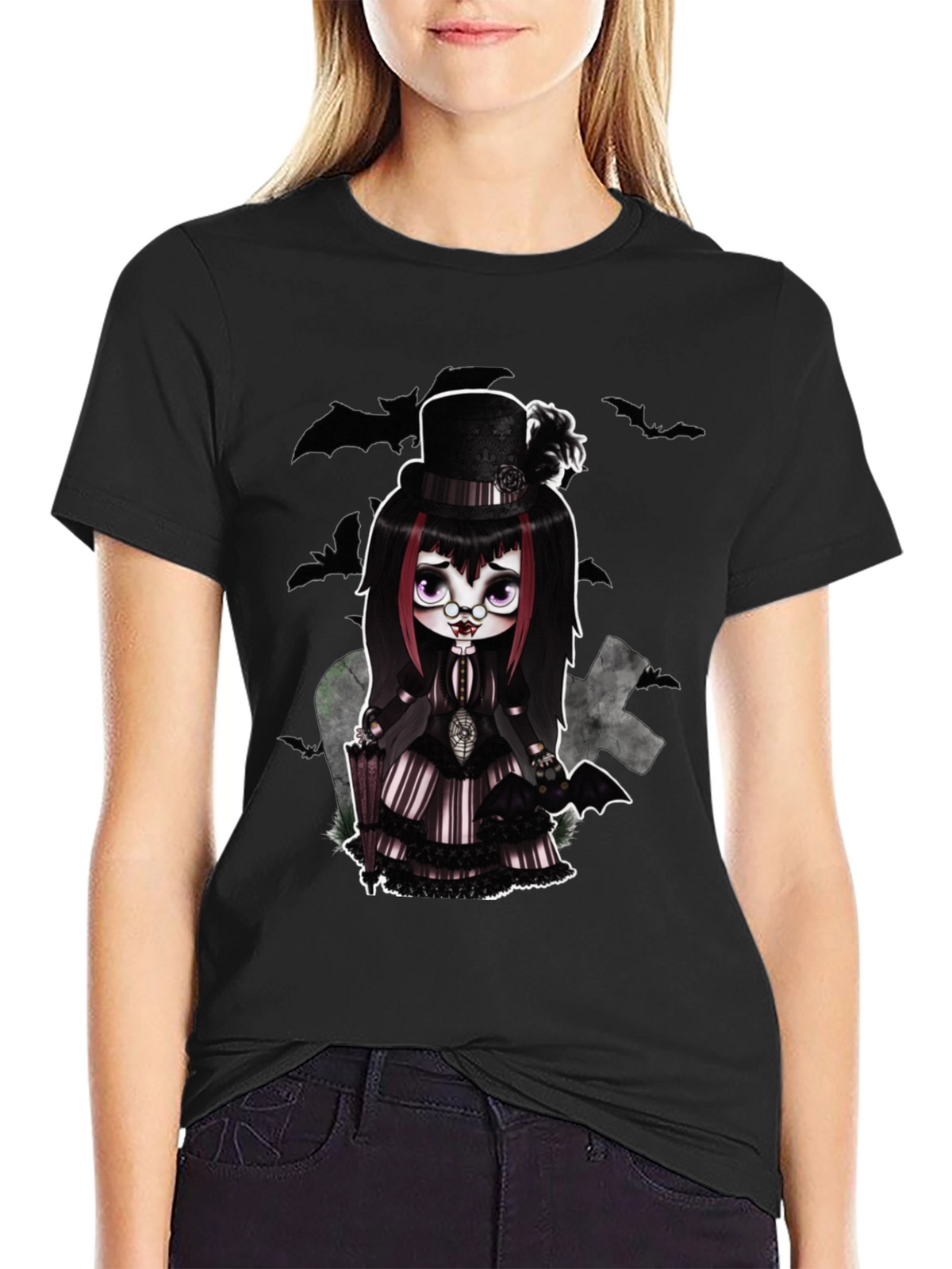 Gothic Doll T-Shirt - Creepy Cute Style