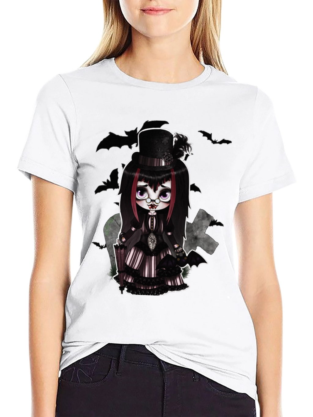 Gothic Doll T-Shirt - Creepy Cute Style