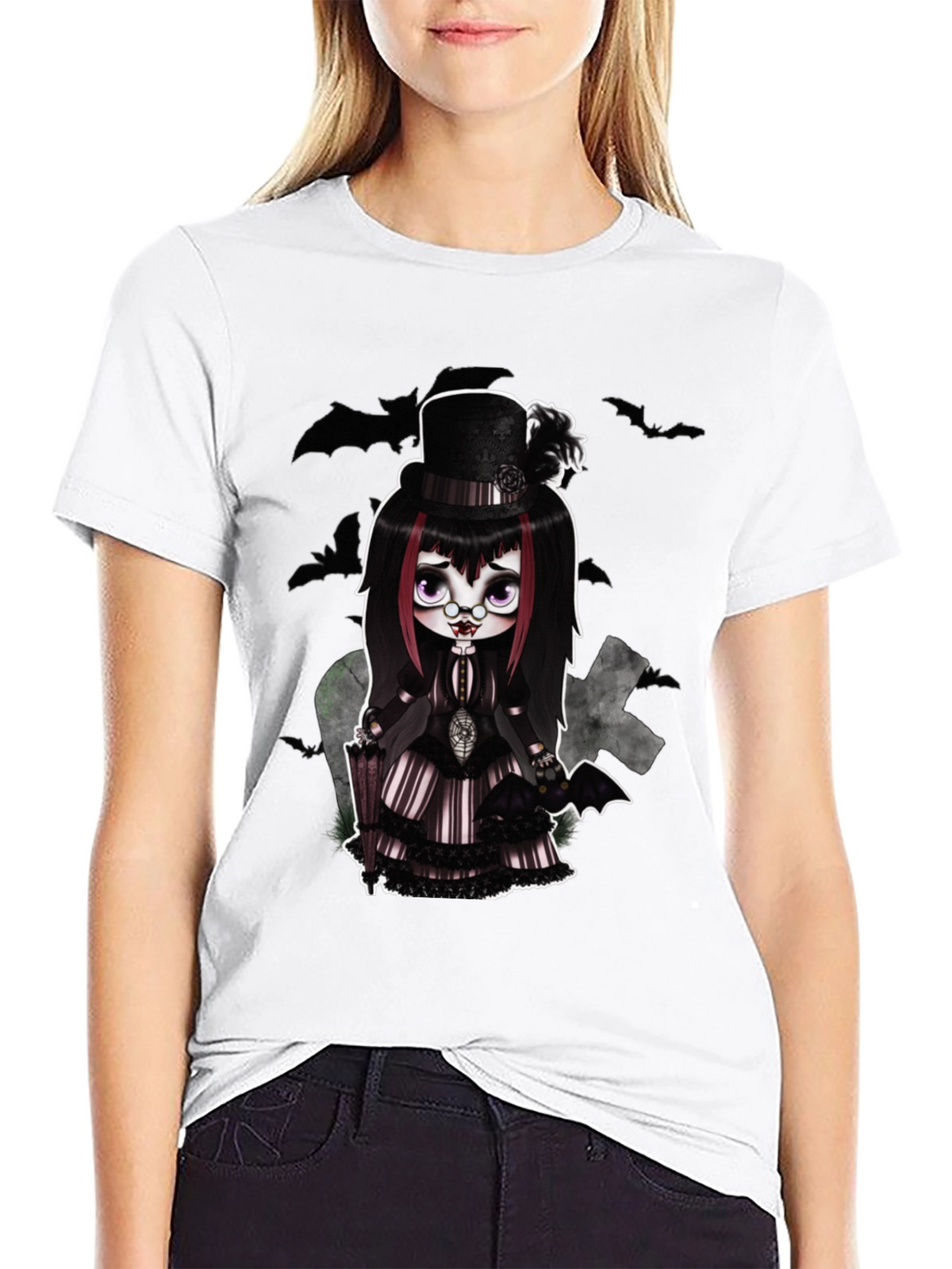 Gothic Doll T-Shirt - Creepy Cute Style