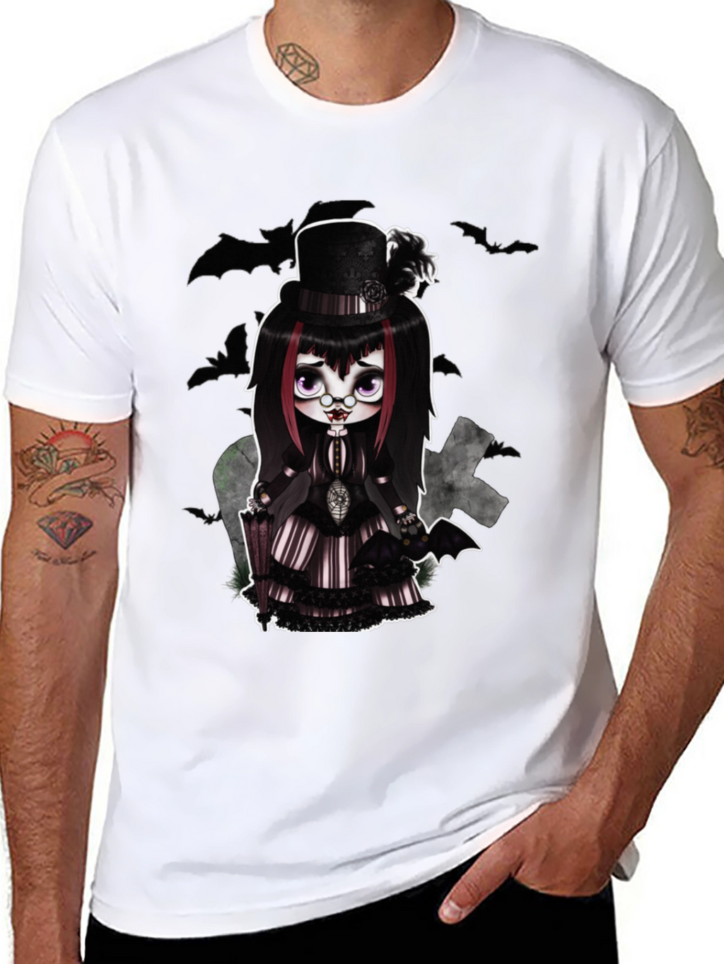 Gothic Doll T-Shirt - Creepy Cute Style