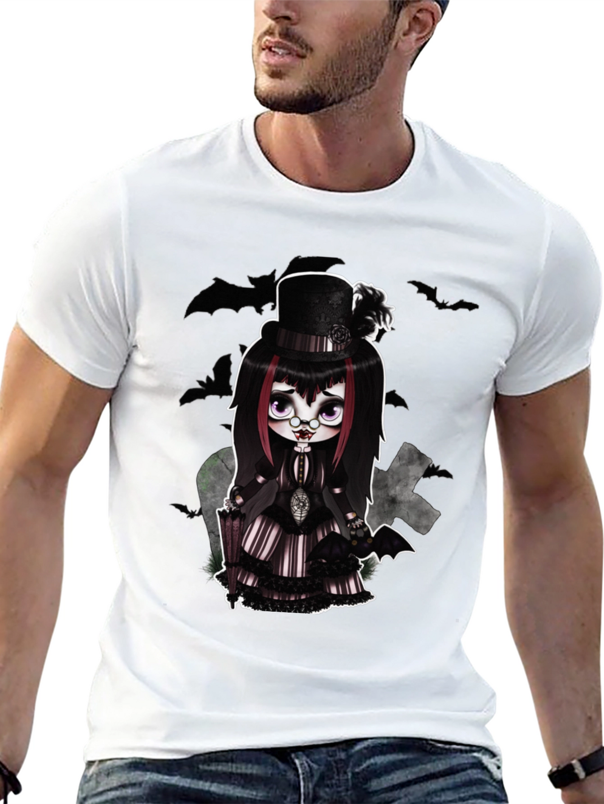Gothic Doll T-Shirt - Creepy Cute Style