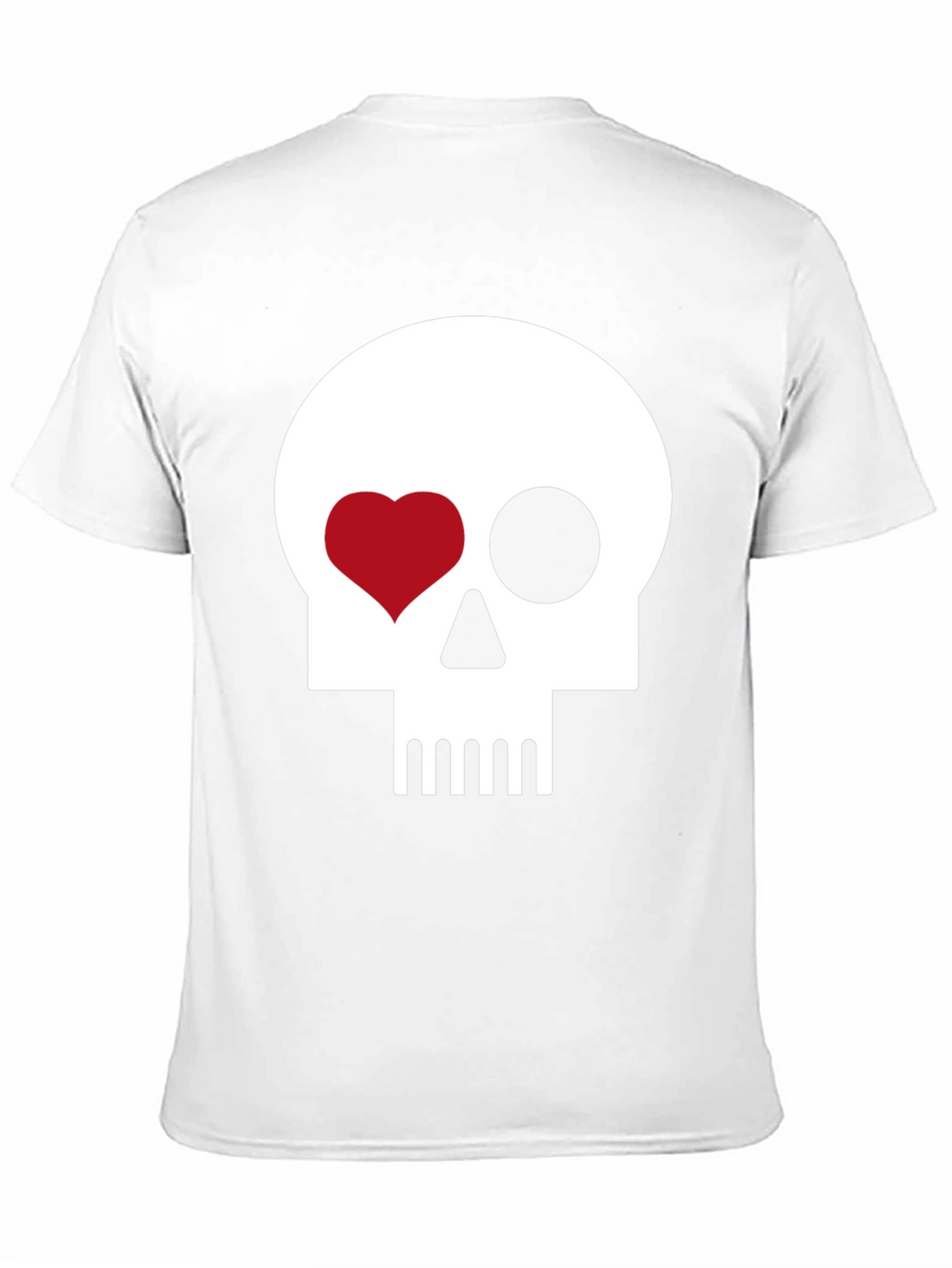 Skull Heart Eye Black T-Shirt