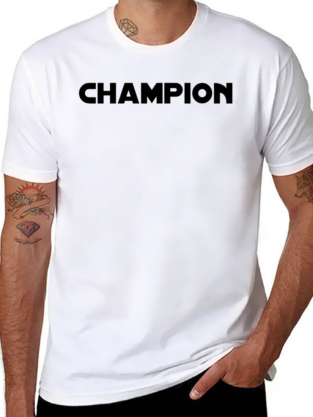 Champion Black T-Shirt