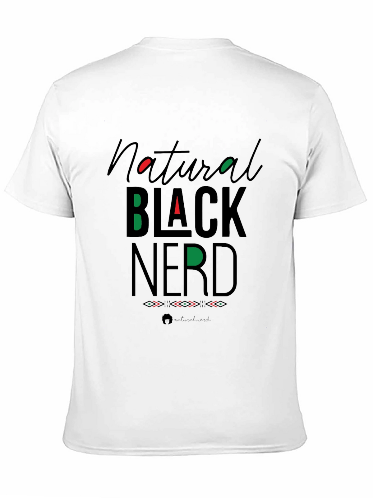 Natural Black Nerd Graphic Tee