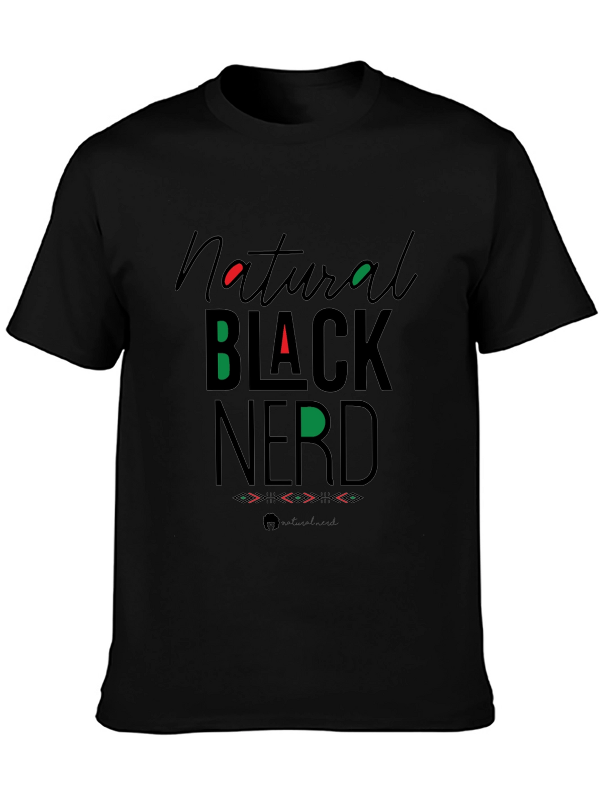 Natural Black Nerd Graphic Tee