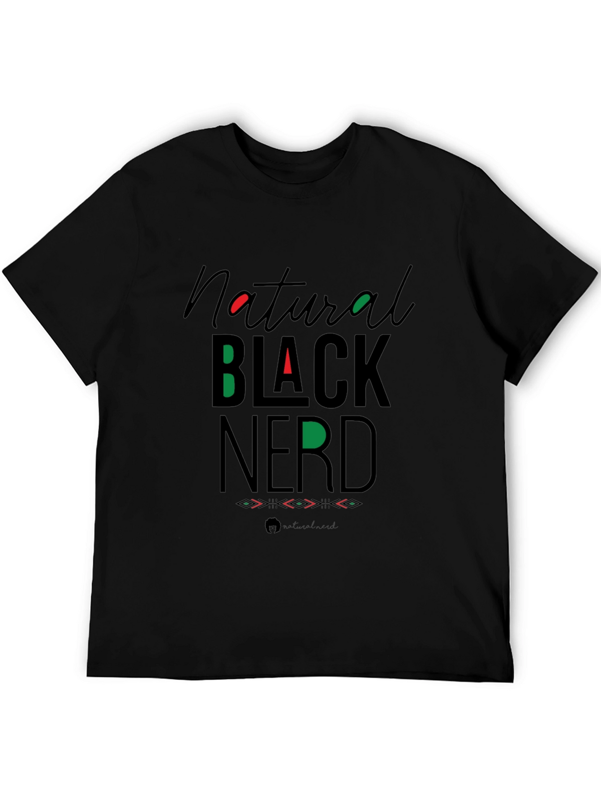Natural Black Nerd Graphic Tee
