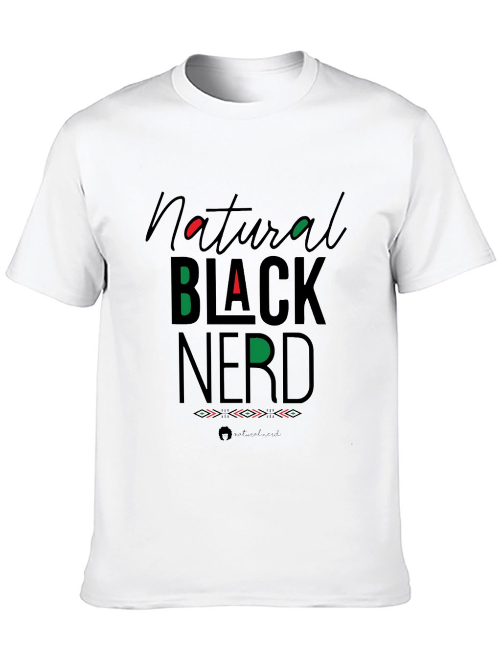 Natural Black Nerd Graphic Tee
