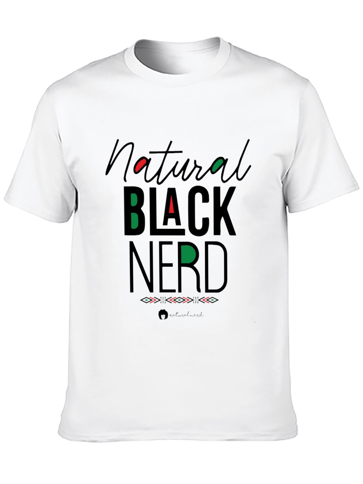 Natural Black Nerd Graphic Tee
