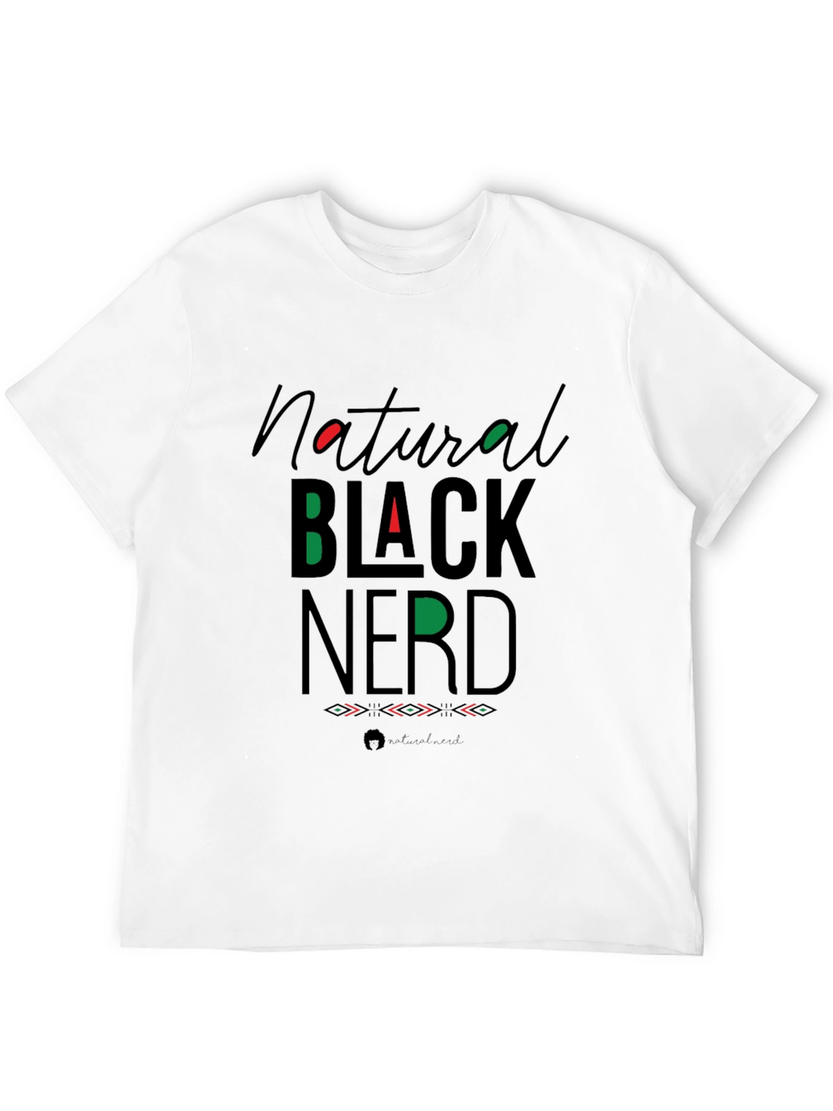 Natural Black Nerd Graphic Tee
