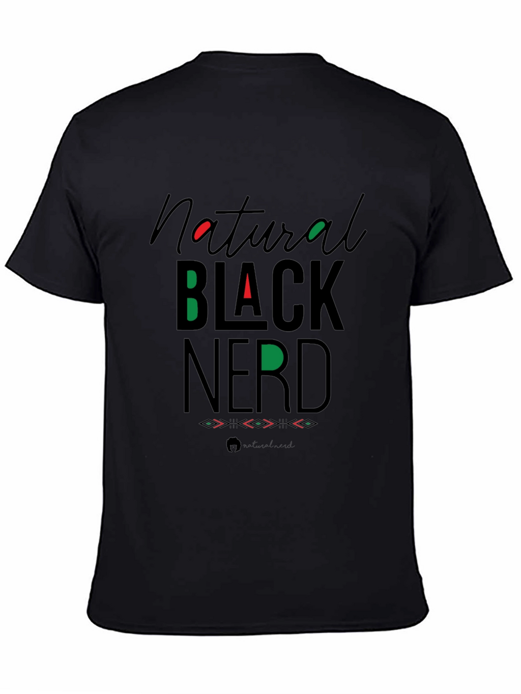 Natural Black Nerd Graphic Tee