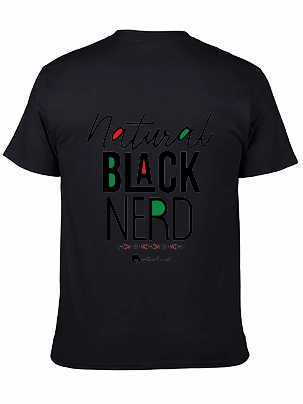 Natural Black Nerd Graphic Tee