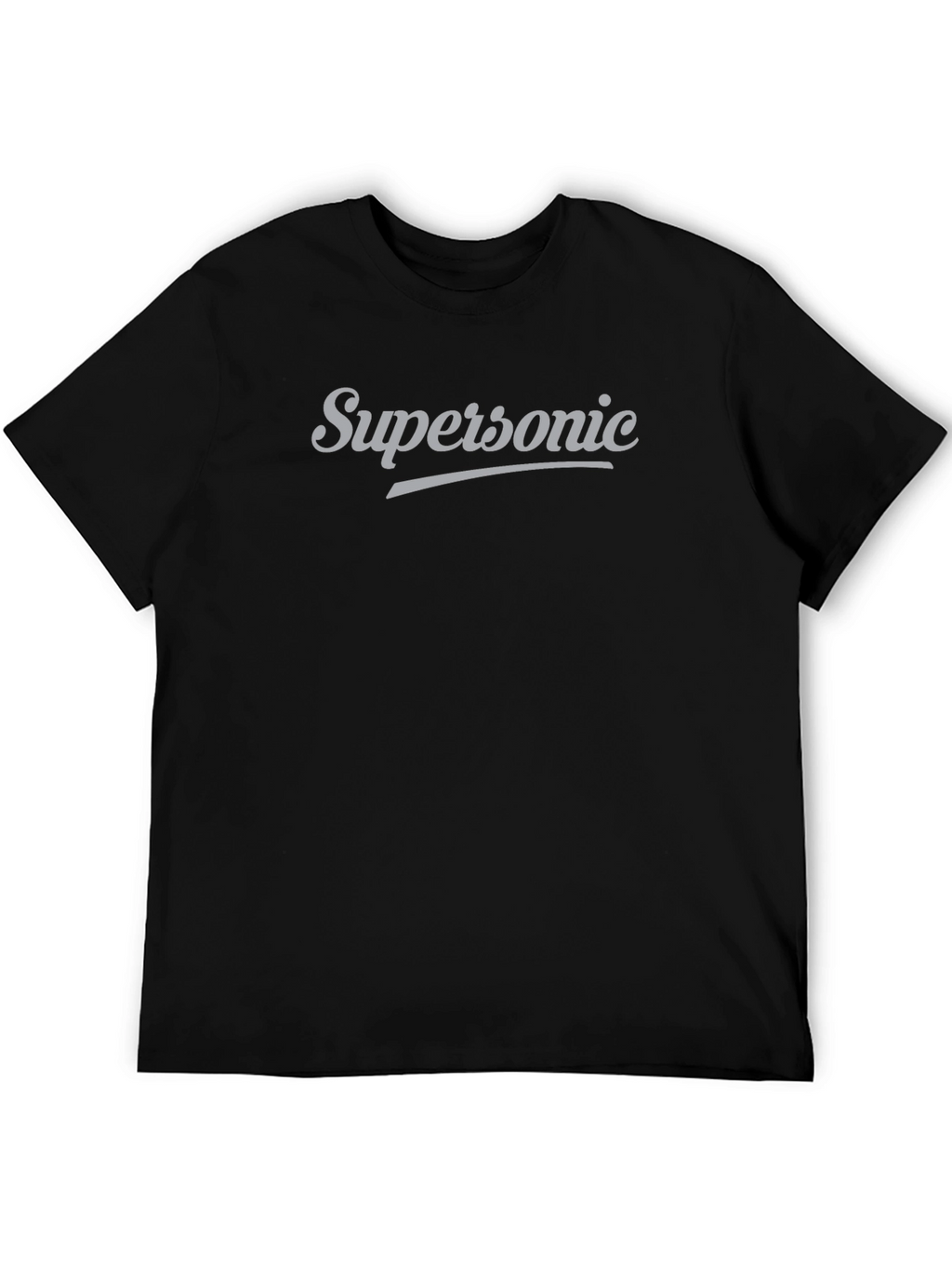 Supersonic Graphic Tee - Black Cotton Blend