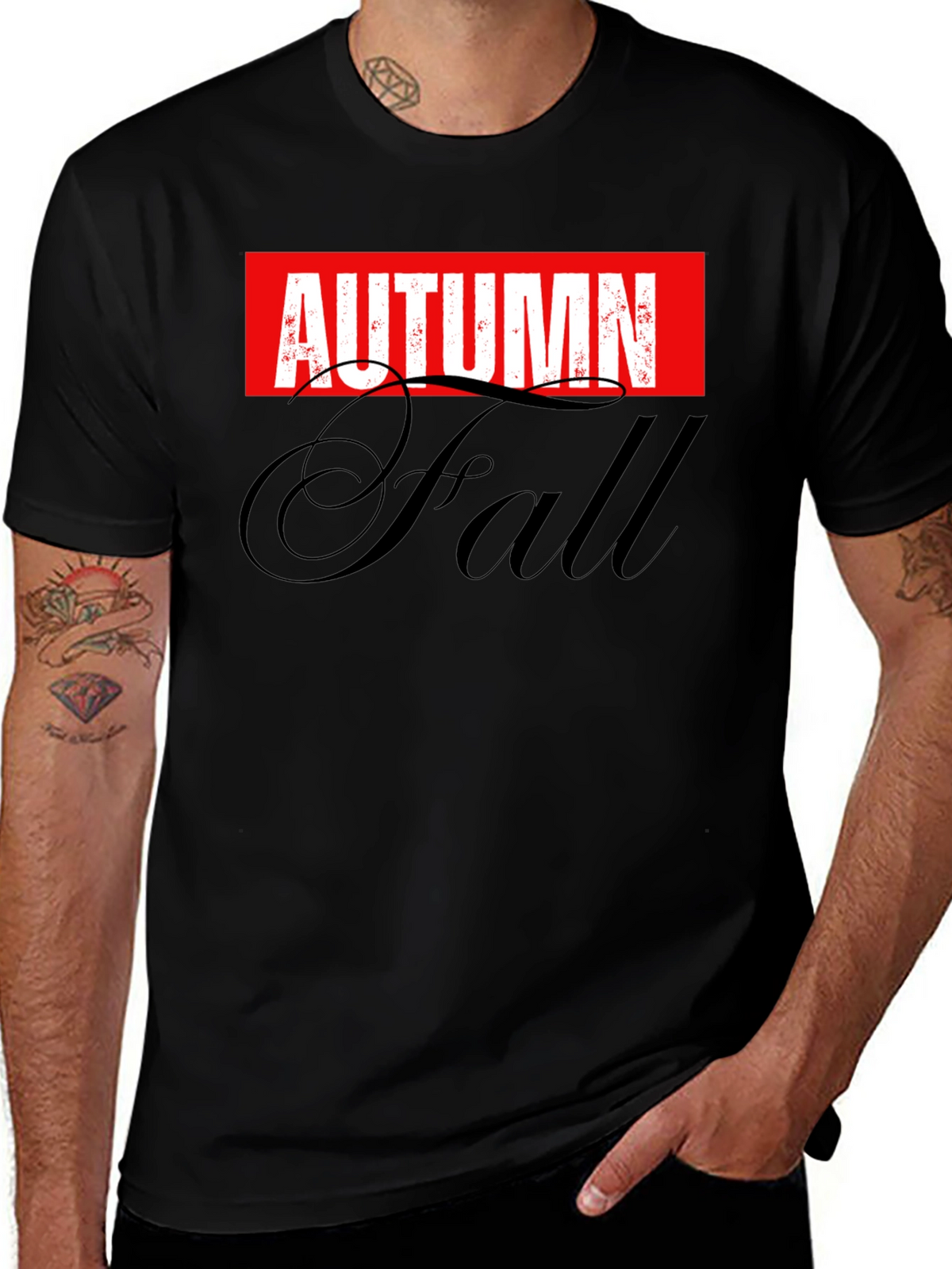 Autumn/Fall Graphic T-Shirt - Stylish Season Tee