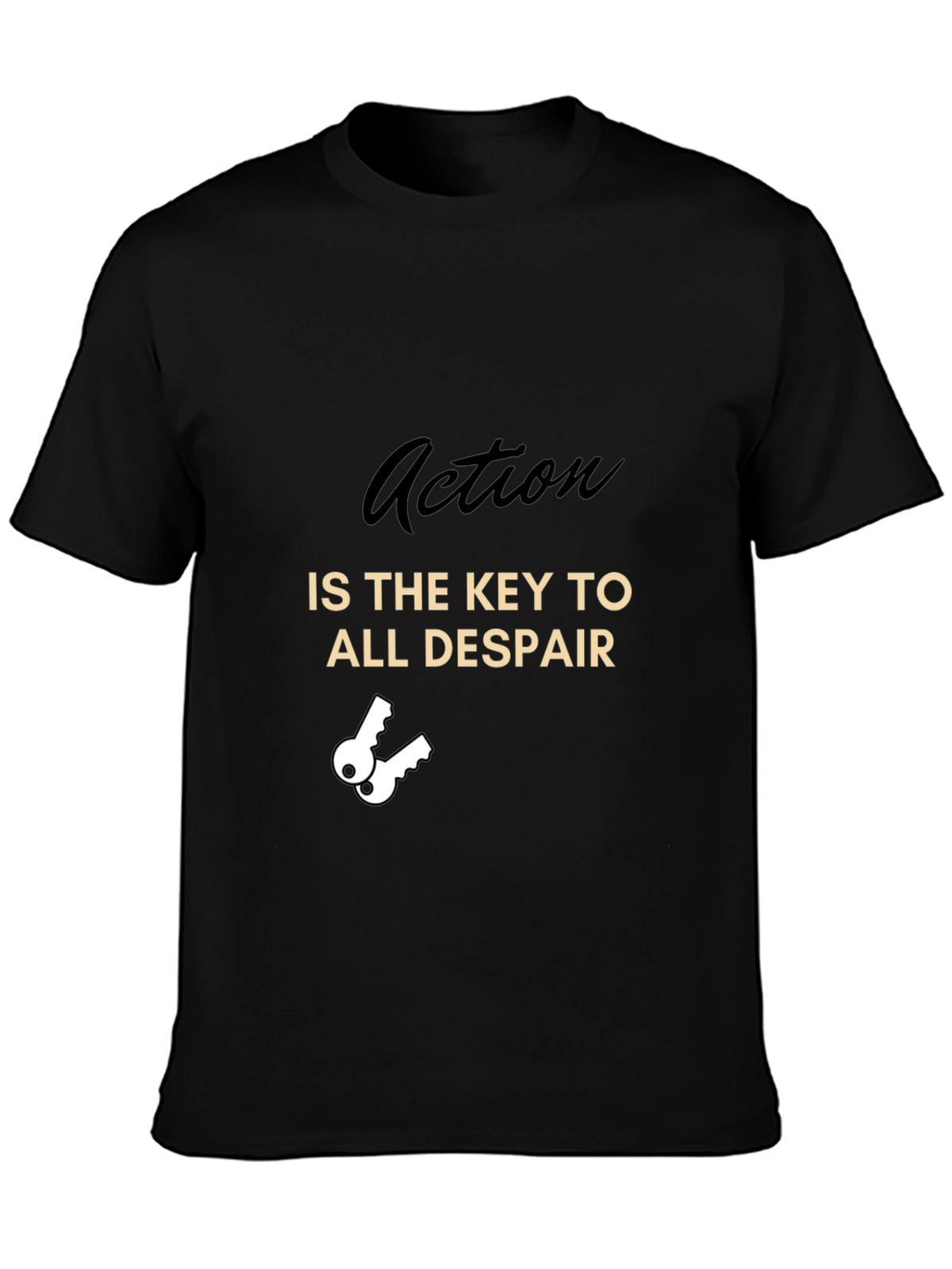 Action is the Key Graphic T-Shirt