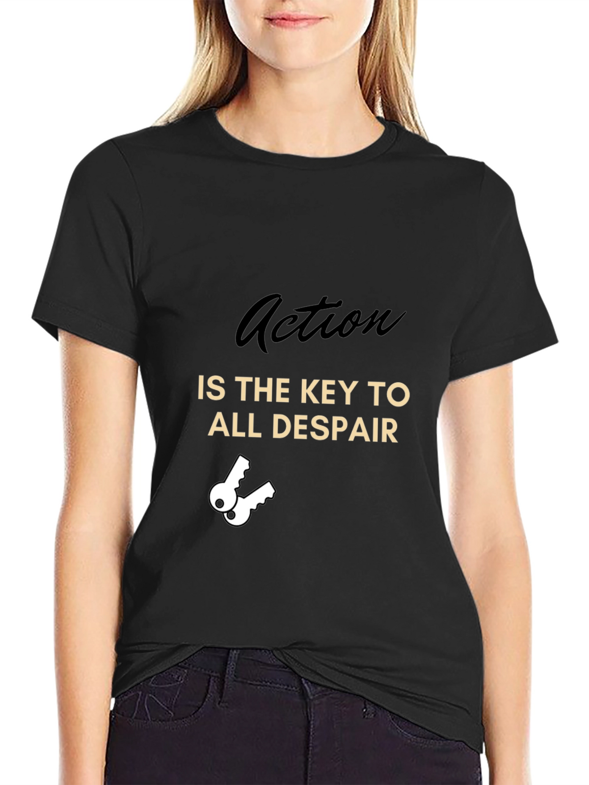 Action is the Key Graphic T-Shirt