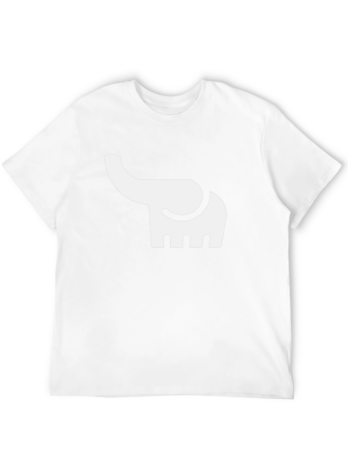 Elephant Graphic Tee - Black Cotton Casual