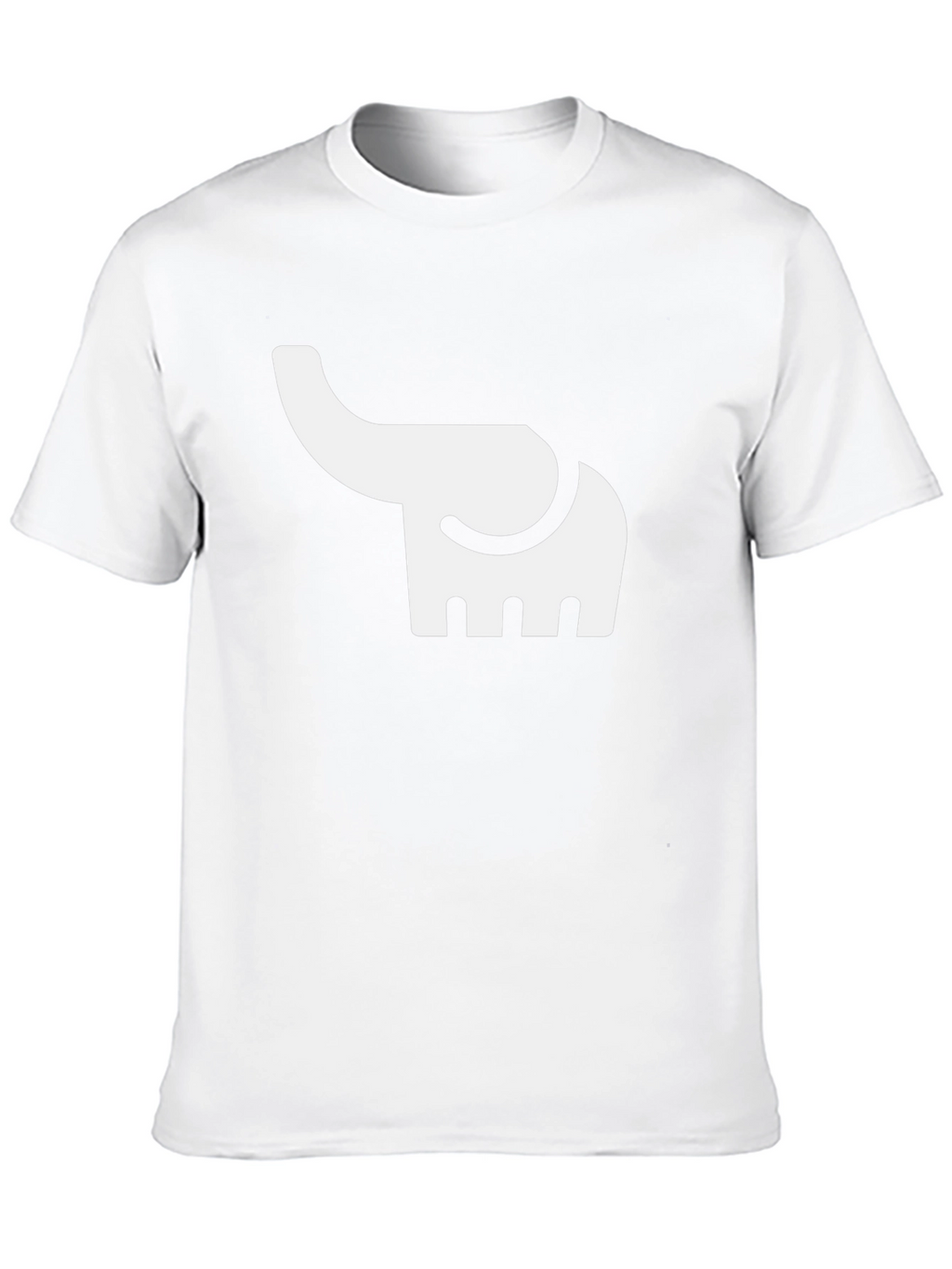 Elephant Graphic Tee - Black Cotton Casual