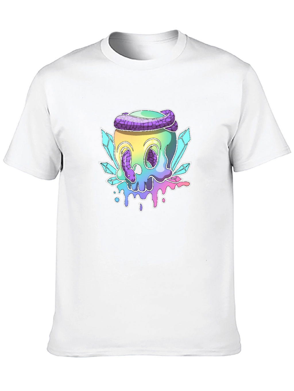 Skull & Snake Graphic Tee - Black