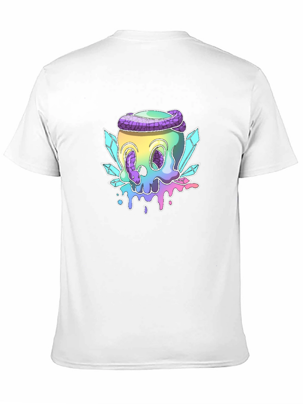 Skull & Snake Graphic Tee - Black