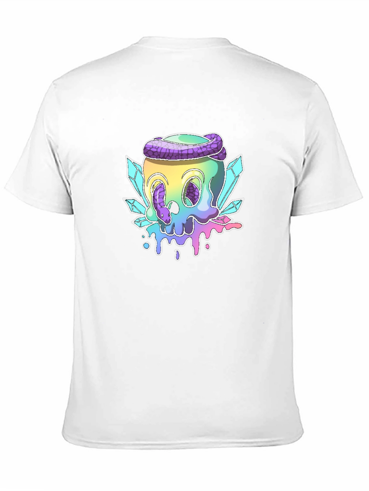 Skull & Snake Graphic Tee - Black