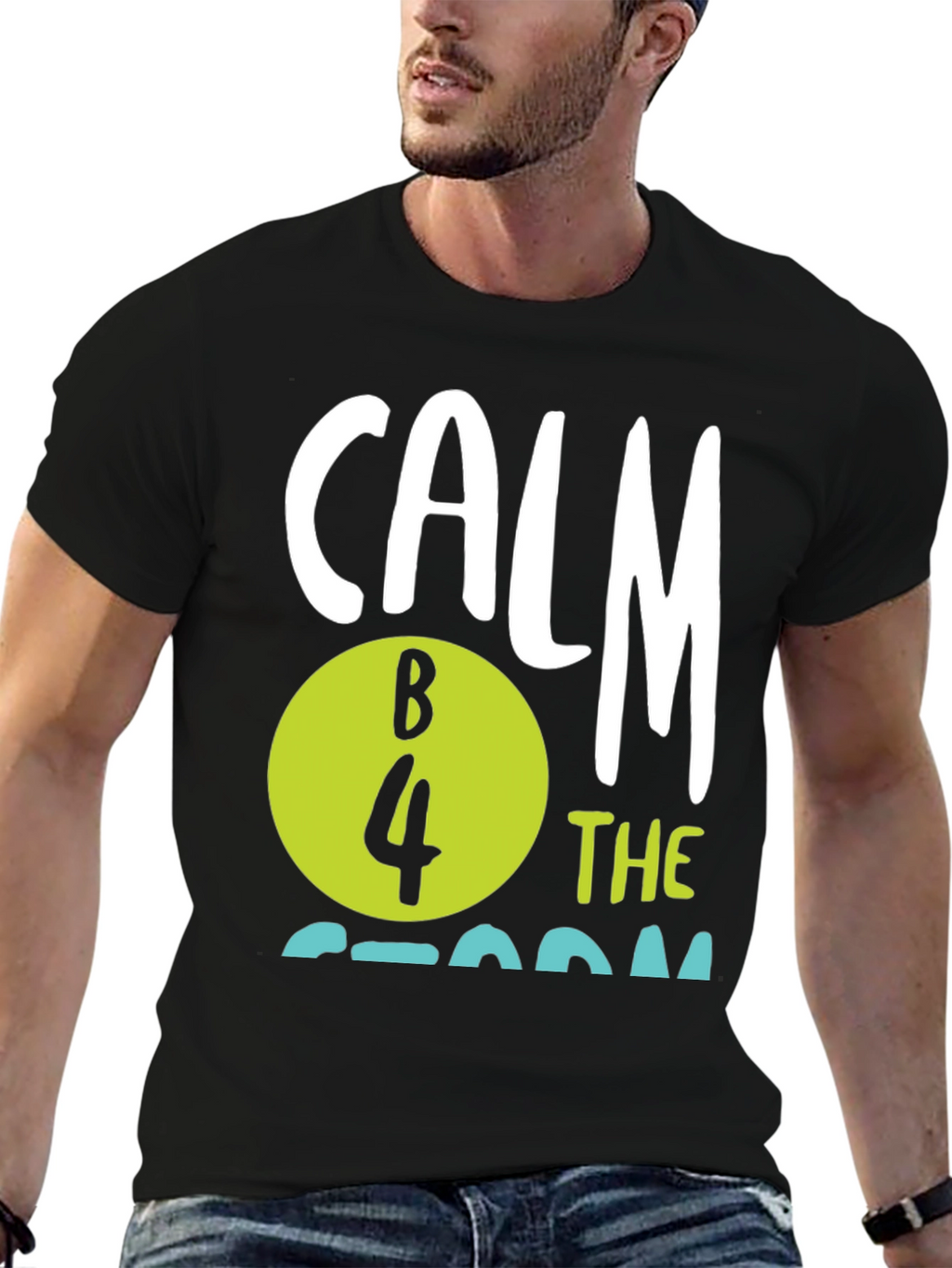 Calm B 4 The Storm Black T-Shirt