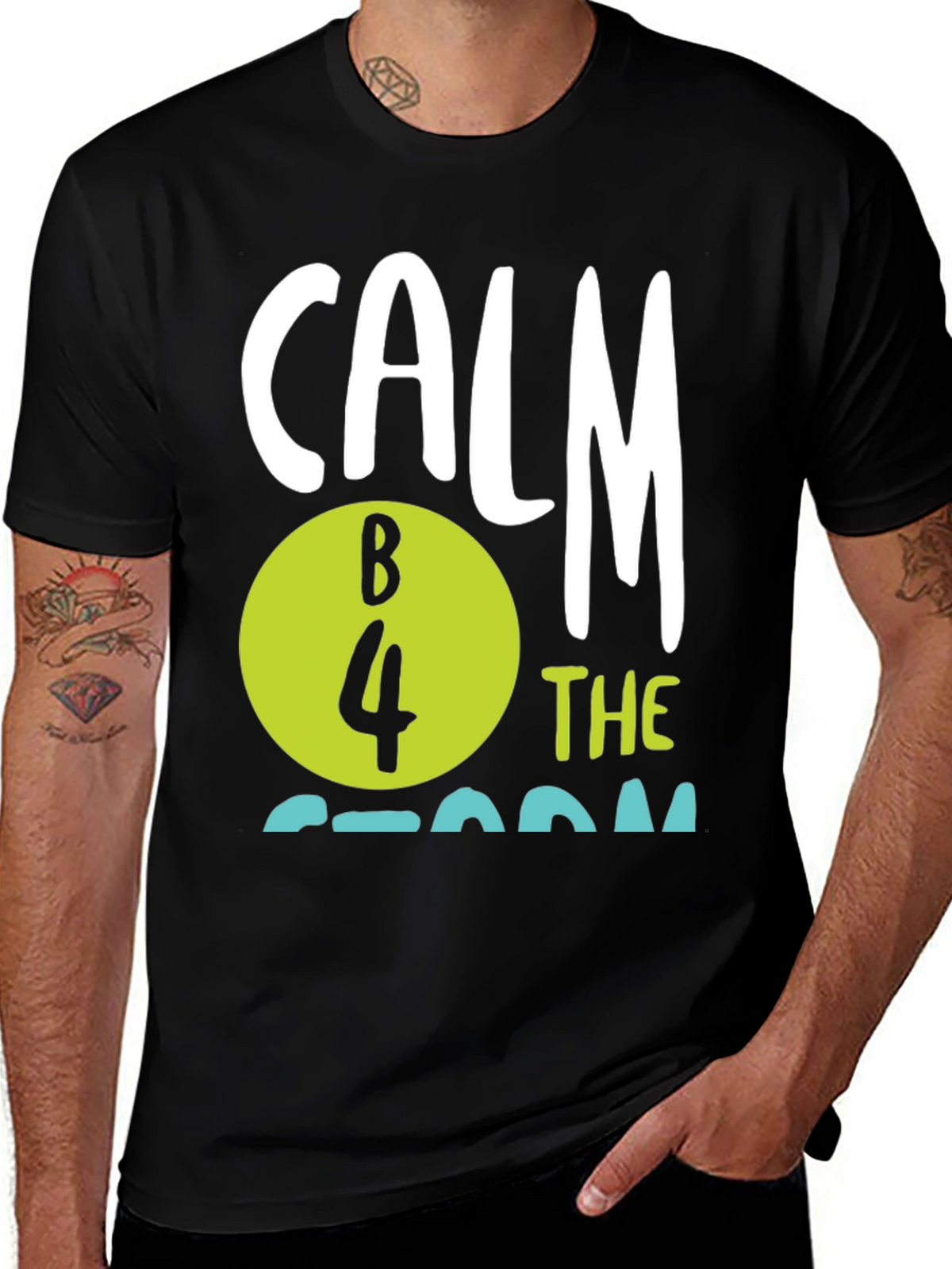 Calm B 4 The Storm Black T-Shirt