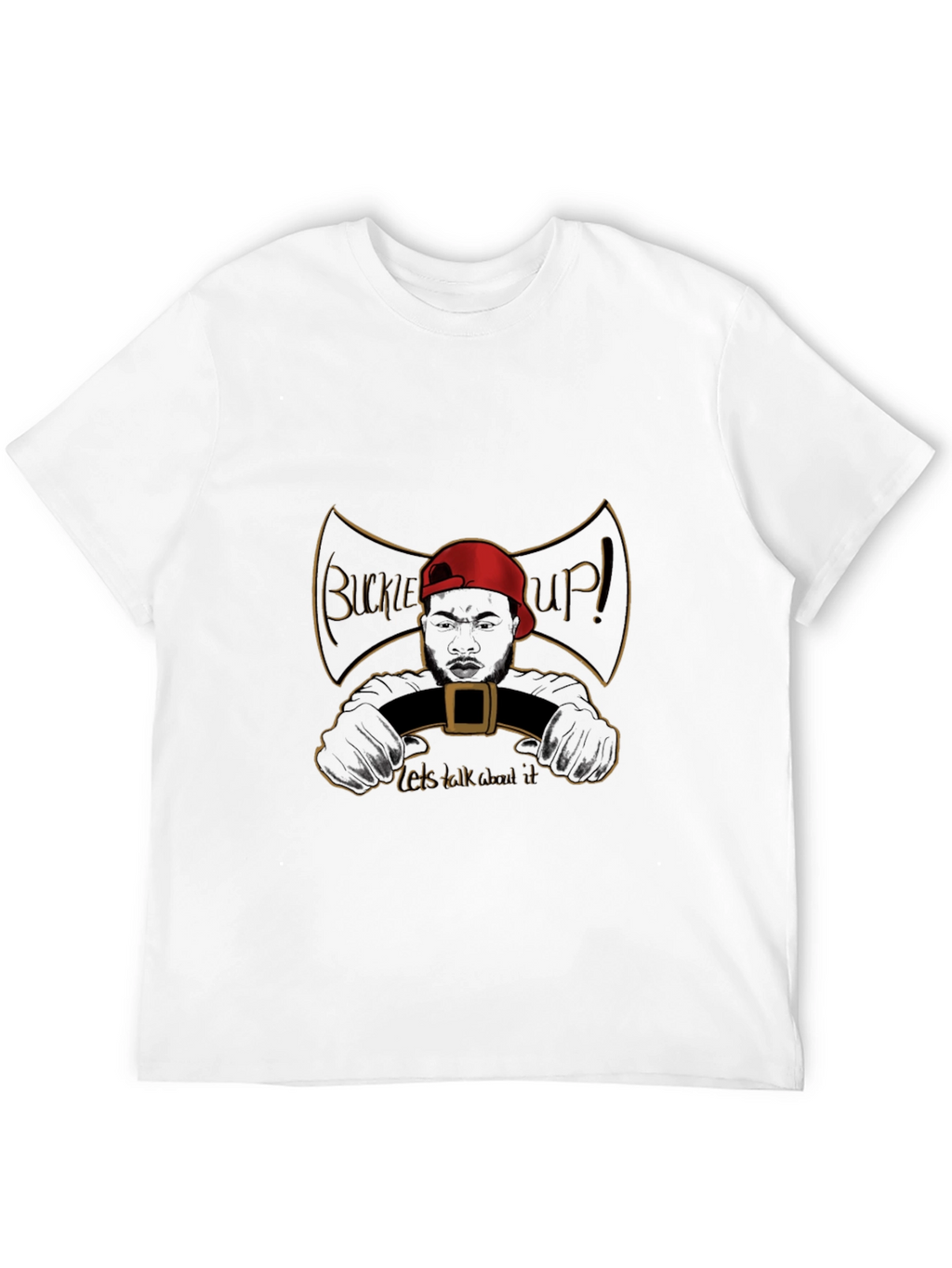 Buckle Up Graphic Tee - Talk About It