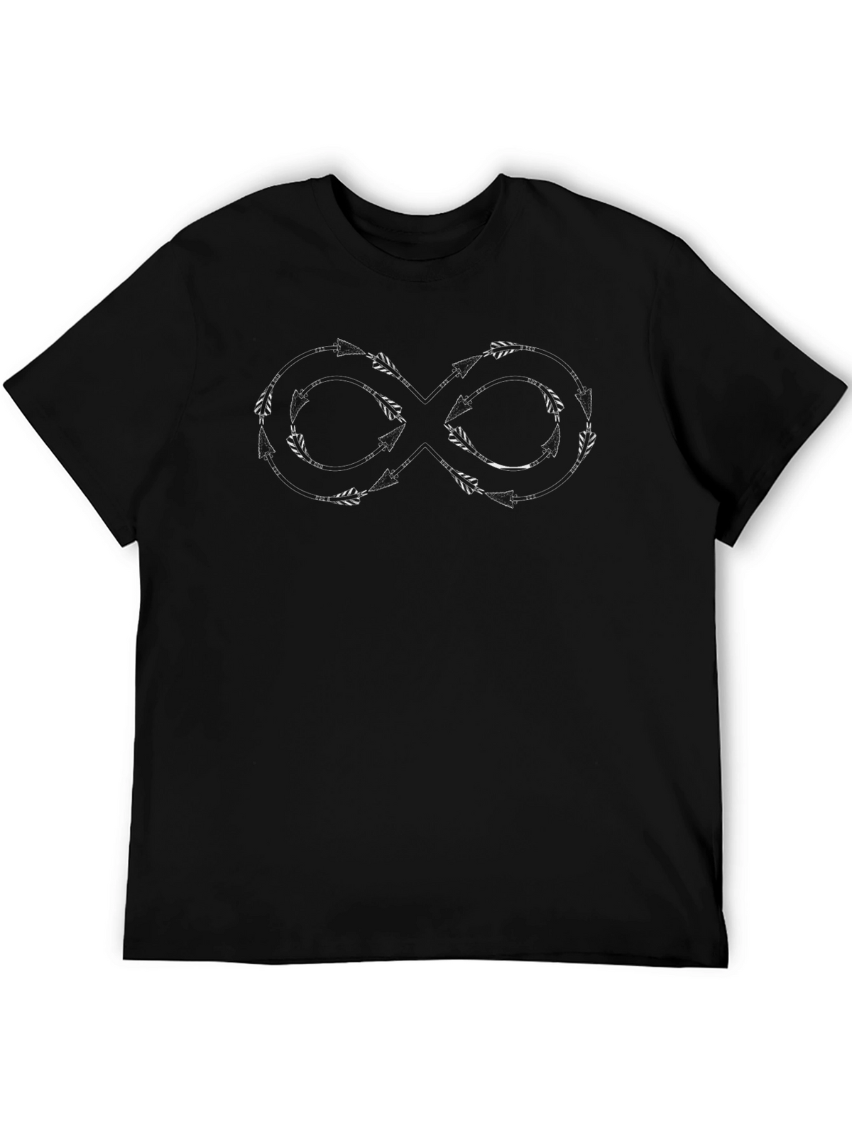 Infinity Arrow Graphic Tee - Black