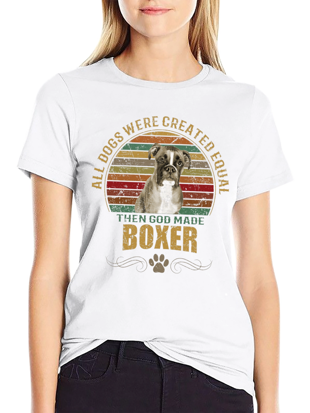 All Dogs Created Equal Boxer T-Shirt