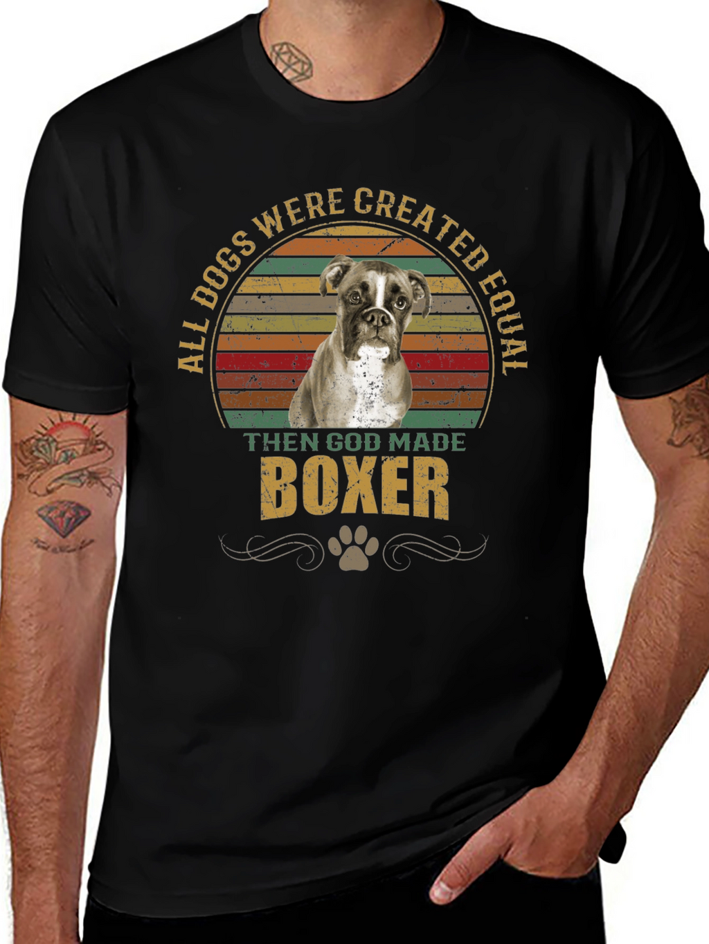All Dogs Created Equal Boxer T-Shirt