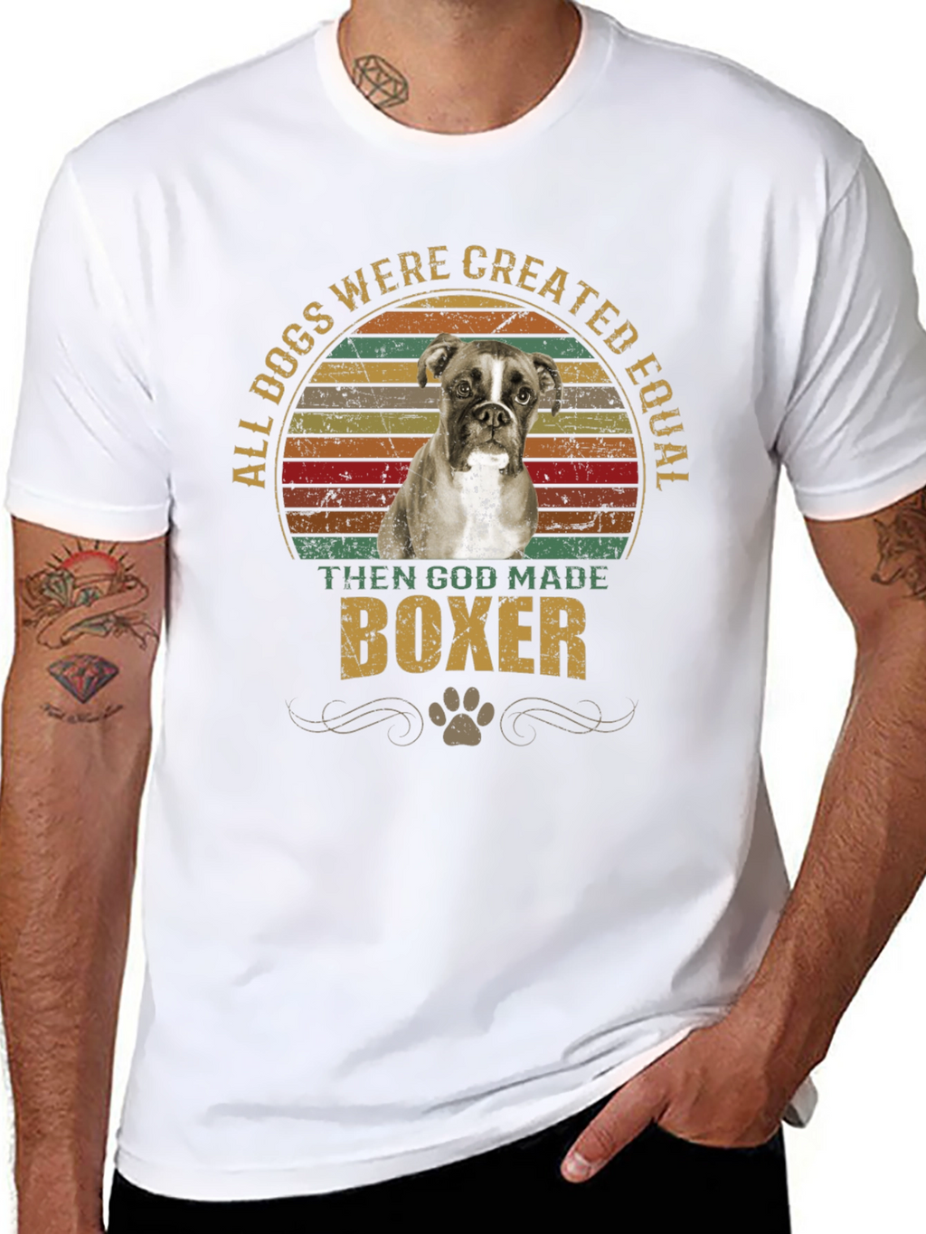 All Dogs Created Equal Boxer T-Shirt