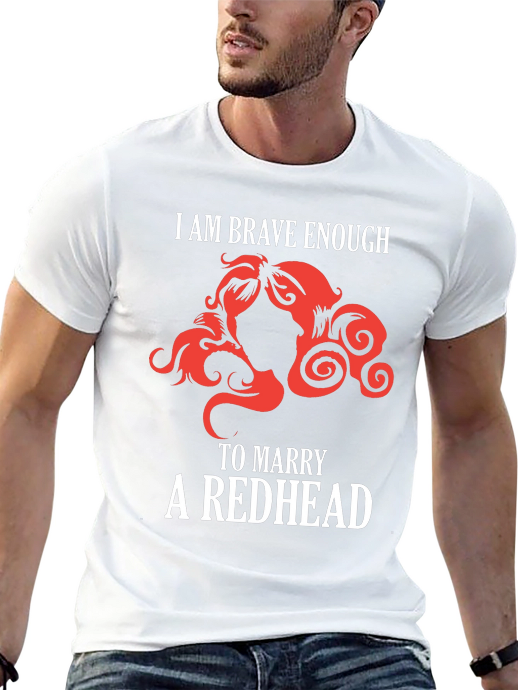 Brave Enough Redhead T-Shirt Funny Red Hair Lover Tee