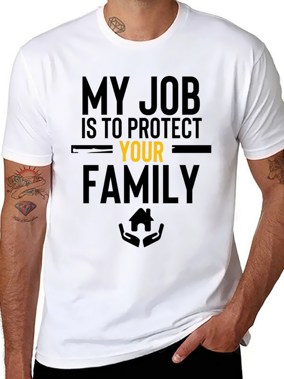Protective Job Family Graphic Tee - Black