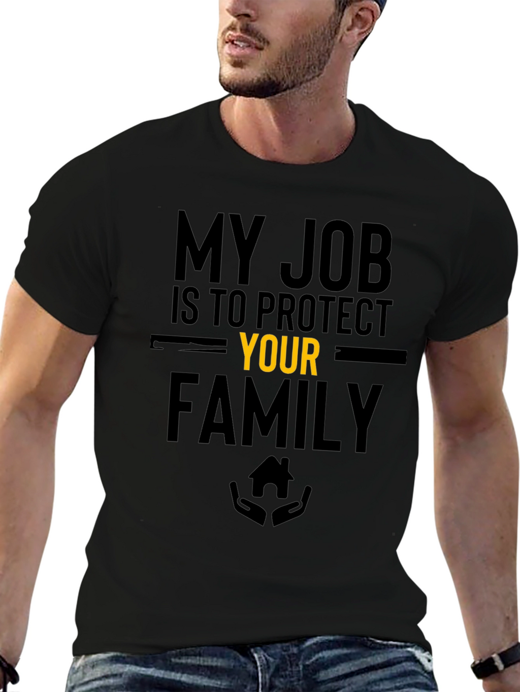 Protective Job Family Graphic Tee - Black
