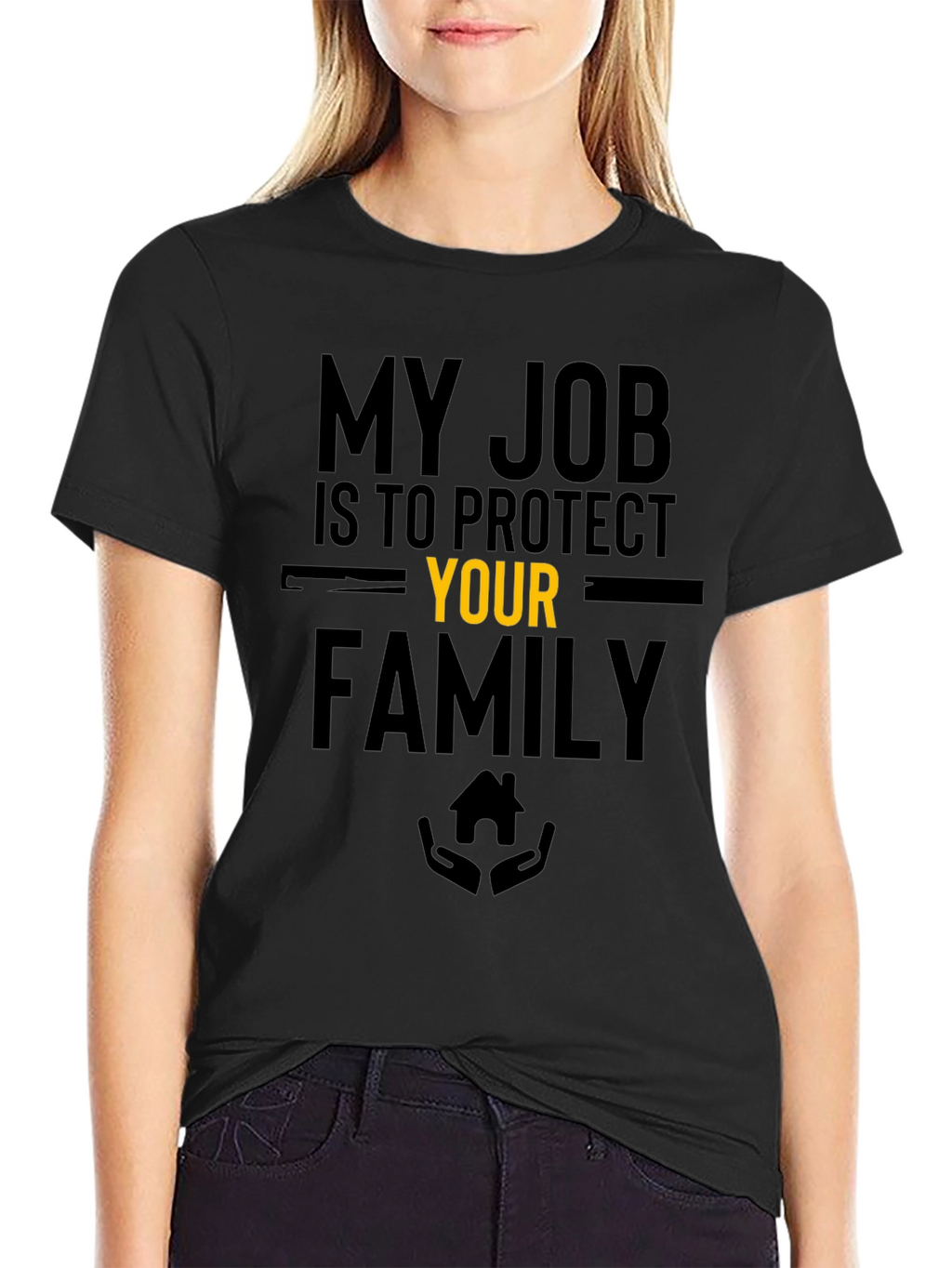 Protective Job Family Graphic Tee - Black