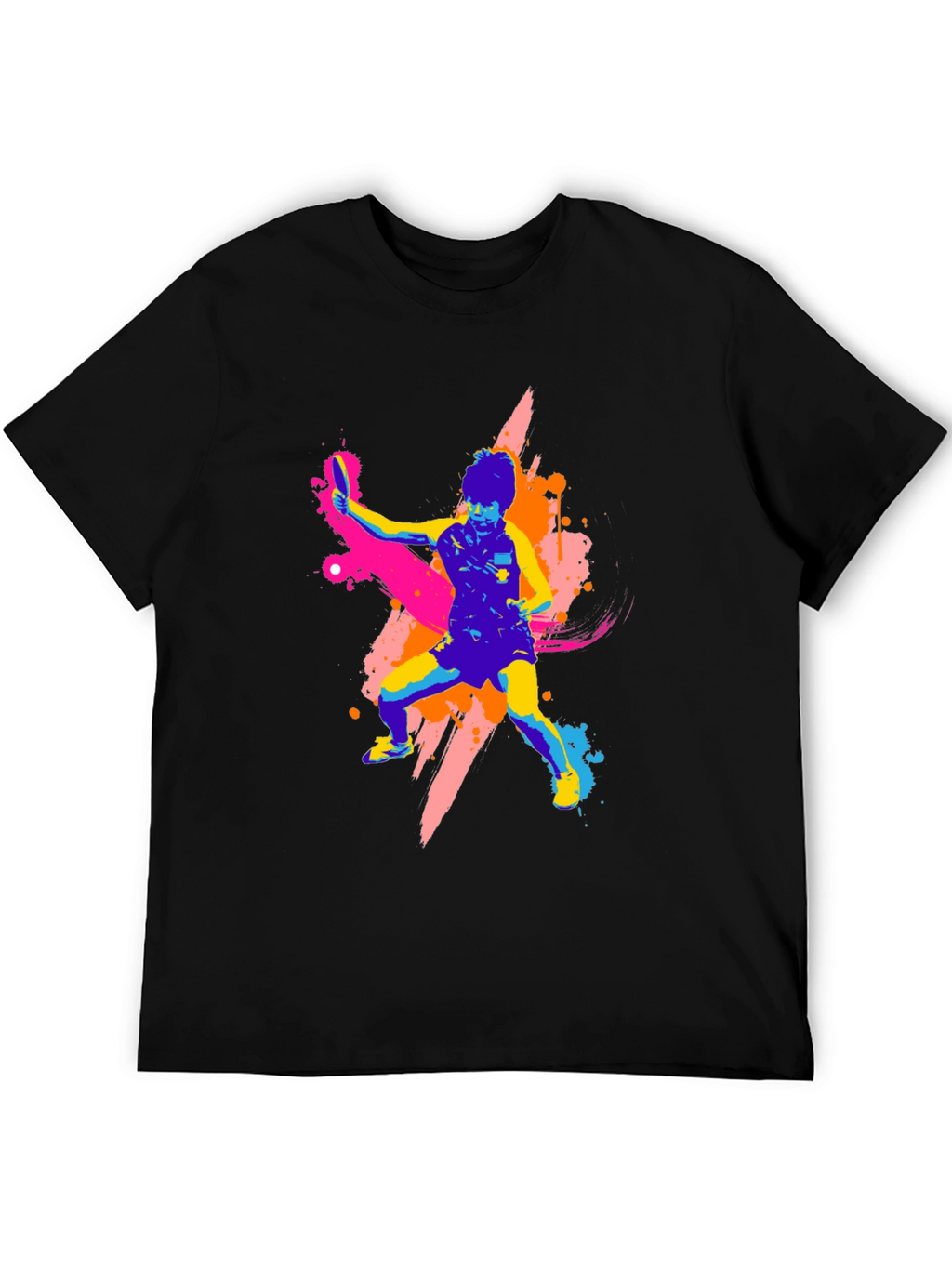 Vibrant Table Tennis Graphic T-Shirt - Bold Design