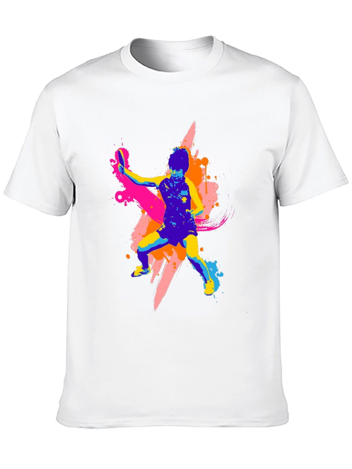 Vibrant Table Tennis Graphic T-Shirt - Bold Design