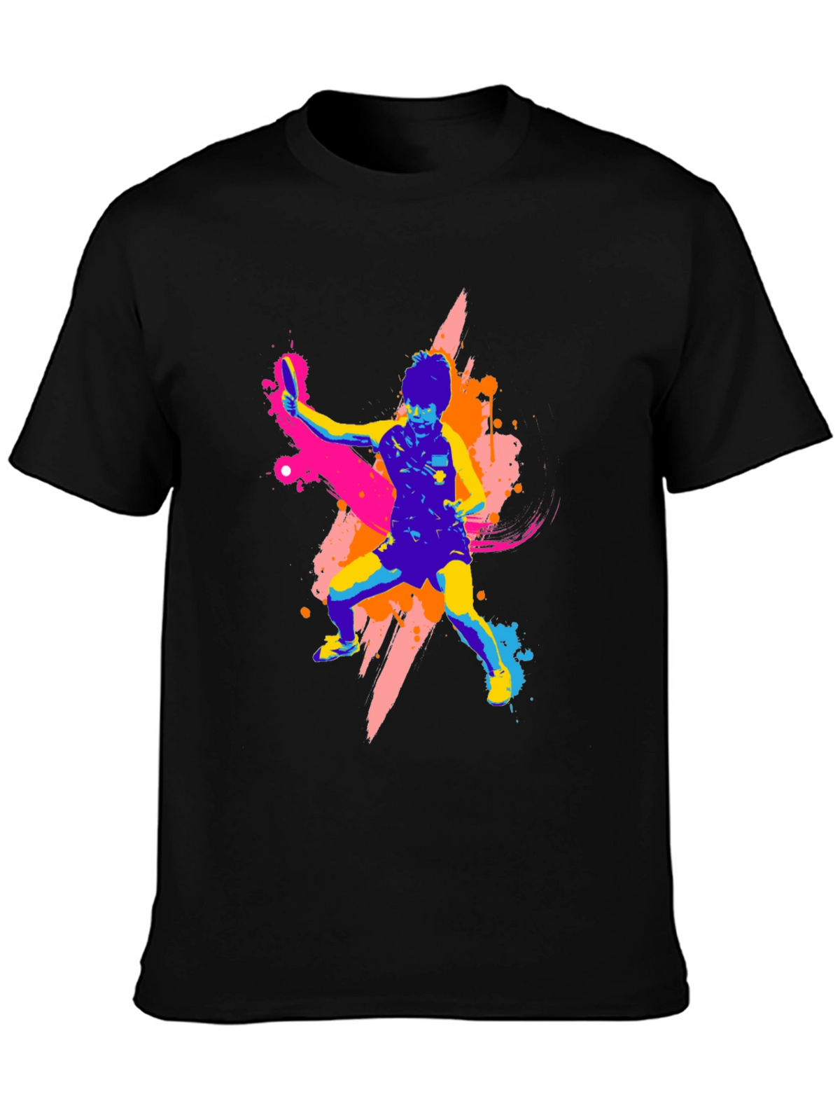 Vibrant Table Tennis Graphic T-Shirt - Bold Design