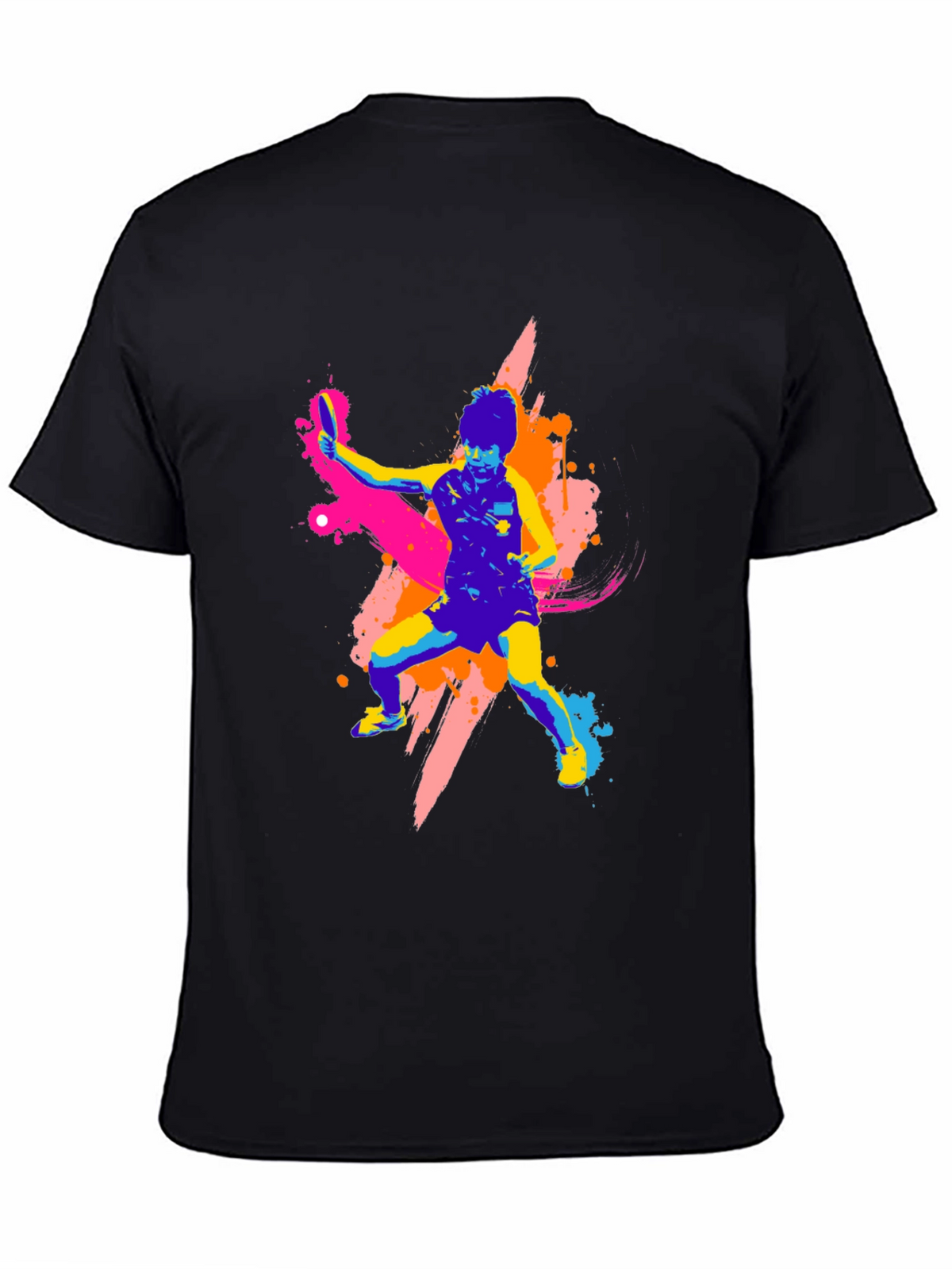 Vibrant Table Tennis Graphic T-Shirt - Bold Design